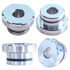 4PCS CNC Solid Handlebar Riser Bushings For Harley Sportster Softail Dyna Chrome picture
