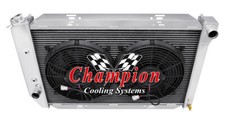 ER Champion 2 Row Radiator W/ 2 12