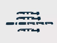 NEW 4PCS Gloss Black AT4 Overlay Emblem Sierra Fit 2019-2025 GMC Sierra 1500 picture