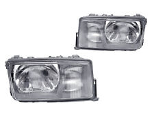 USA DEPO 84-94 Mercedes Benz W201 Euro Glass Headlights Left + Right Pair w/Fog picture