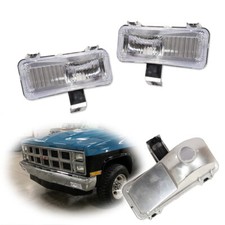 Front Turn Signal Park Lamp Clear Lenses LH RH For 1981-1982 Chevy Silverado GMC picture