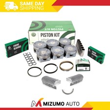 Pistons Main Rod Bearings Fit 01-08 Acura Honda J35A3 J35A4 J35A5 J35A7 J35A9 picture