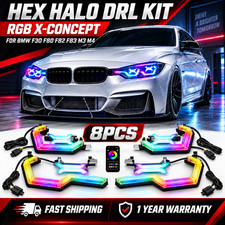 RGB X Concept Hex Halo LED Angel Eyes DRL For BMW 330i F30 F80 M3 F82 M4 picture