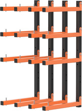 Lumber Storage Rack Wall Mount, Foldable 8-Level Wood Storage Rack picture
