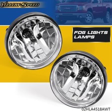 Pair Fit For 07-13 GMC Sierra 1500 2500 Front Bumper Fog Lights Lamps Left+Right picture