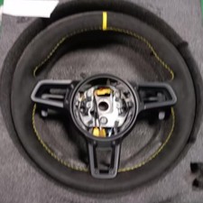 For Porsche 911 991 981 718 GT3 Cayman Panamera Steering Wheel Alcantara Yellow picture