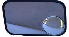 Vtg  Delbar TRUCK MIRROR CHROME ALUMINUM RH DRIVER PASSENGER SIDE USED picture
