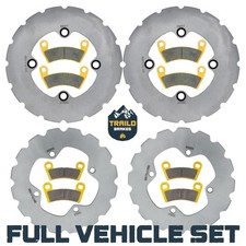 Traild Ceramic Brake Pad & Rotor Kit for Polaris Ranger XP1000/Kinetic 2021-2027 picture