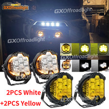 4x Yellow+White 5