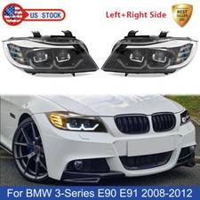 Pair For BMW 3 Series E90 E91 328i 2008-2012 Front Headlight Headlamp Assembly picture