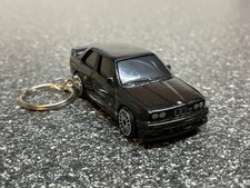 BMW E30 M3 Black Keychain Hot Wheels Matchbox picture