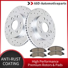 Front Drilled Brake Rotors Brakes Pads Fit Chevy SILVERADO 1500 GMC SIERRA 1500 picture