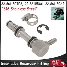 316 Stainless Steel Gear Lube Oil Reservoir Fitting for MerCruiser 22-861150T02 picture