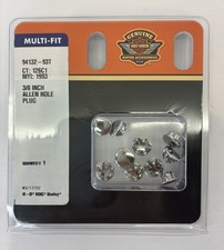 HARLEY-DAVIDSON CHROME ALLEN HOLE PLUGS KIT 3/8
