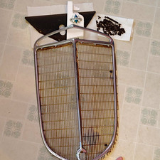 1930's International Truck Or Pickup Front Grill Chrome Trim, With Insert picture