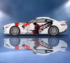 Custom Samurai Livery Racing Side Wrap; JDM Inspired Samurai Custom Decal Side picture