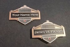 Vintage Style Packard Grille Shirt Name Tag Badge - New Reproduction Accessory picture