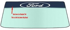 FITS FORD CUSTOM WINDSHIELD BANNER DIE CUT DECAL -  APPLICATION TOOL INCLUDED picture