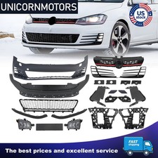 Unpainted Front Bumper Cover KIt GTI Style Fit 2015-2017 Volkswagen VW Golf MK7 picture