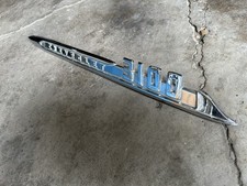 Clean Original 55 56 Chevy Pickup 3100 Fender Emblem Ornament picture