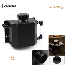 1L Aluminum Radiator Coolant Overflow Bottle Recovery Water Tank Reservoir Black picture
