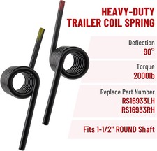 1 Pair of Heavy Duty Trailer Ramp Springs 2,000 lb Left & Right 1-1/2