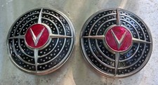 TWO 1941 Cadillac Fog Light delete plates covers OEM PAIR GREAT QUALITY picture