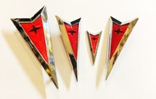 NEW 06-09 Pontiac Solstice Arrowhead Arrow Emblem Badge Kit Set 4 pcs picture
