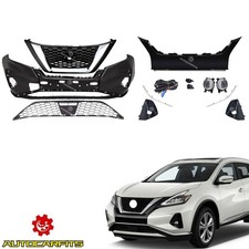For 2019-2024 23 Nissan Murano S/SL/SV Front Bumper Cover Grille W/ Fog Lights picture