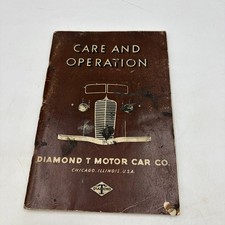 1930s Diamond T Truck Care and Operation Owners Manual Original Vintage picture