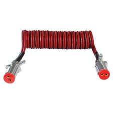 Tectran 7DV6222MW Trailer Power Cable   12 Ft., Dual Pole, Powercoil, 4 And 6 picture