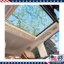 Stained Vintage Sunroof Sun Shade Film Static Cling Vinyl 3D Decal Car, Moonroof picture