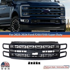 Antimatter Blue Front Bumper Grille For 2023-2024 Ford F-250 F-350 Super Duty picture