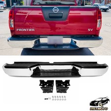 Chrome Rear Step Bumper Assembly For 2005-2021 Nissan Frontier w/o Sensor Holes picture