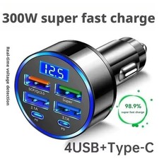 Port Super Fast Car Charger Adapter for iPhone Samsung Android Cell Phone 4 USB picture