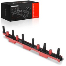 A-Premium Red Ignition Coil for Jeep Grand Cherokee 2000-2004 Wrangler Cherokee picture