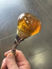 At that time 60s70s Survivor Old Gold Lame Flake Shift Knob Harley Vintage picture
