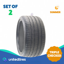 Set of (2) Used 315/30ZR21 Goodyear Eagle F1 SuperSport NAO 105Y - 6.5/32 picture