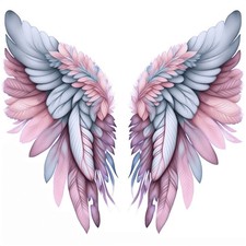 Wings Phone Sticker ( 2 Inch) Beautiful Angel Wings Represent Love  picture