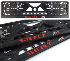 SEAT FR LOGO KENNZEICHENHALTER NUMMERNSCHILD HALTER IBIZA LEON CUPRA ALTEA picture