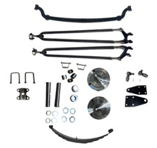 1929-1948 Ford 47'' SOLID 4'' Drop I Beam Axle Hairpin Spindle Leaf Spring kit picture