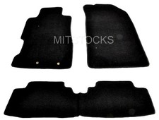 FOR 2001-2005 HONDA CIVIC 2 / 4 DOOR & Si HATCHBACK BLACK CARPET FLOOR MATS picture