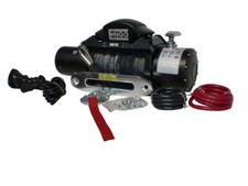 For Electric Winch 10,000 LB (4536kg) 12 Volt W/Synthetic Rope Black Satin Finis picture
