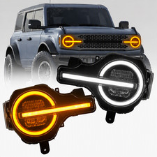 Pair LED Projector Headlights Assembly For Ford Bronco 2021-2024 DRL Sequential picture