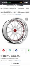 Rennen Forged MV11 3-Piece Wheels – Corvette – Like New 500 Miles Set 6000 New picture