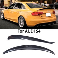 For AUDI S4 B8 B8.5 sedan 2010-2016 not A4 Carbon Fiber Trunk Wing Spoiler picture