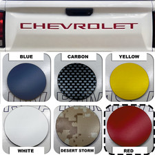 Red Raised Plastic Tailgate Letters Inserts FIT CHEVY COLORADO 2023 2024 2025 26 picture
