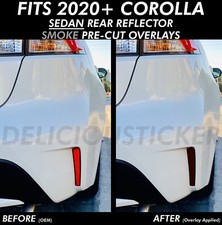 For 2020-2026 Corolla Sedan SMOKE PreCut Tint Decal Rear Reflector Overlays picture