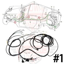 Tunnel Cable Wiring Harness for 1974-1975 74-75 Porsche 911 LHD Only 91161200126 picture