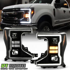 For 2020-2022 Ford F250 F350 Halogen LED Tube w/ LED Signal Projector Headlights picture